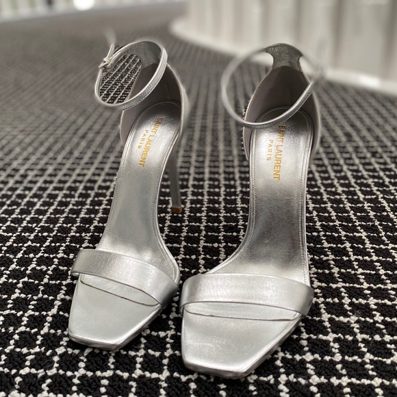 SAINT LAURENT | Amber Metallic Heels - Picture 2 of 6